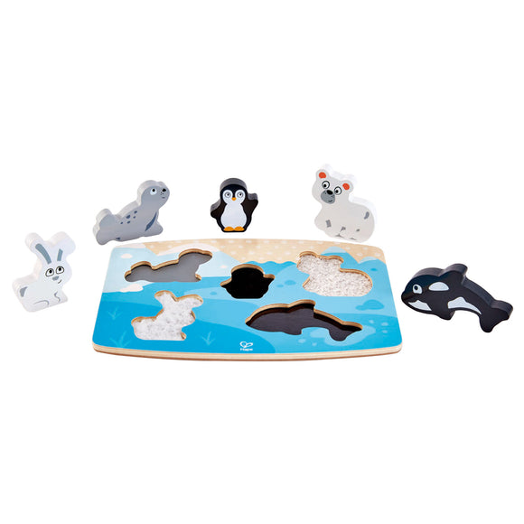 Hape E1620 Polar Animal Tactile Puzzle